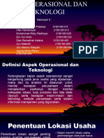 Aspek Operasional Dan Teknologi