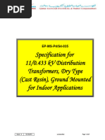 Kahramaa Transformer Specifications 2011