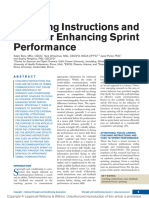 Benz Et Al. (2016) Coaching Cues For Sprint Performance