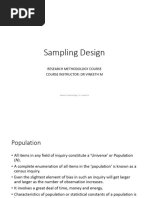 Sampling Design and Sample Size Calculation