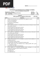 9862 - ESE - DEC21 - SOB - Sem 1 - MBA (OG) - ECON7001 - Economics & Management Decisions