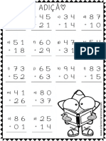 Folhinhas Adição Subtração para Imprimir