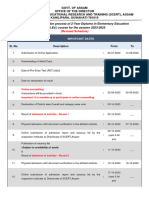 Schedule For Admission Process of 2-Year Diploma in Elementary Education (D.El - Ed.) Course For The Session 2023-2025