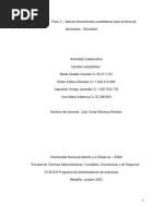 Unidad 2 - Paso 3 - Aplicar Herramientas Cuantitativas para La Toma de Decisiones - Simulador