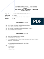 3110003AssignmentComputer Science & EngineeringAssignment-01