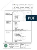 Pre Assessment Tools 1