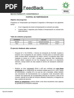 Control de Temporizador Objetivo Del Programa:: Ejercicio Feedback Nº1. Unidad Didáctica 6