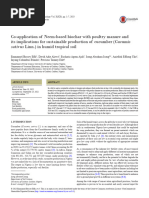 Co-Application of Neem-Based Biochar With Poultry Manure On Cucumber