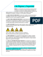 Examen de Higiene y Seguridad