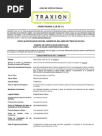 TRAXION 20 L Aviso de Oferta