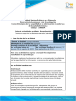 2 Guía de Actividades y Rúbrica de Evaluación - Unidad 1 - Tarea 2 - Construir Mapa de Los Entornos de Salud Electróni