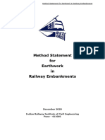 Method Statement - Earthwork in Bank