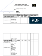 Trainee Progress Sheet