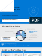 Ciso Workshop 3 Identity and Zero Trust User Access