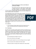 The Impact of Climate Change and Anthropogenic Activities On The Livelihood of Fishing Community in Reft Valley Lakes