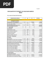 Devis Quantitatif Et Estimatif de L'eglise St-Andre