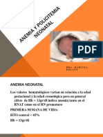 Anemia y Policitemia Neonatal