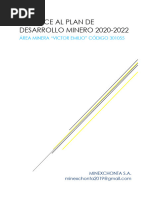 Alcance Al Plan de Desarrollo Minero