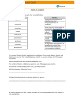 IGCSE Bio Worksheet 14 Ecosystems