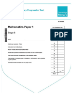 PDF Primary Progression Test Stage 6 2014 Mathematics Paper 1pdf Compress 2