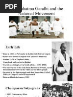 Mahatma Gandhi and The National Movement