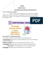 11computer Science-Computational Thinking & Getting Started With Python - Notes and Video Link