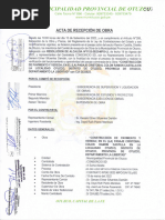 Acta de Recepcion de Obra