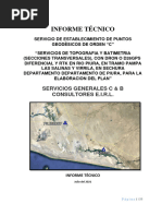 Informe Tecnico para Certificacion Puntos Geodesicos Piu08067 Lam03254