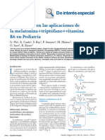 Puesta Al Día en Las Aplicaciones de La Melatonina+triptófano+vitamina B6 en Pediatría