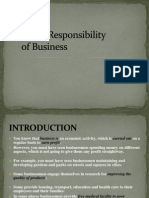 Social Responsibility of Business (ANOOP)