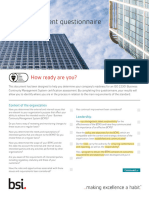 ISO 22301 Self Assessment Checklist