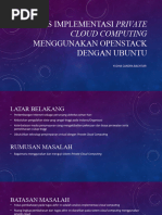 Analisis Implementasi Private Cloud Computing Menggunakan OpenStack Dengan