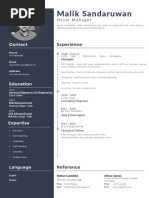 Black White Minimalist CV Resume 2