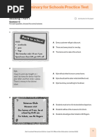 GIAE L3 Preliminary For Schools Practice Test