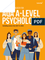 AQA A Level Psychology Topic Tracker 2017 2023