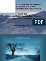 Recursos Didacticos de Uso Directo y Maquetas Dioramas