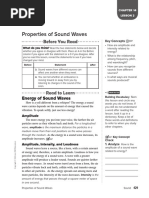 Sound: Properties of Sound Waves