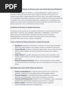 19 ° A Importância Da Gestão Do Estresse para Uma Saúde Emocional Resiliente