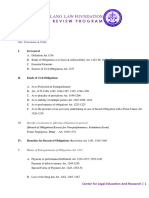 2022 Outline in Obligations by Atty. Crisostomo Uribe