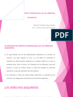 El Principio Internacional de Los Derechos Adquiridos