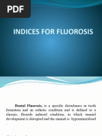 Indices For Fluorosis