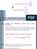 4° Medio Matemática Medidas de Tendencia Central y de Posición Datos Agrupados Ejemplo