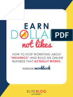 Earn Dollars Not Likes Webinar Workbook