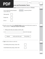 English Grammar and Punctuation Test 4