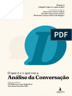 Coleção O Que É e o Que Faz - Volume 4 - Análise Da Conversação