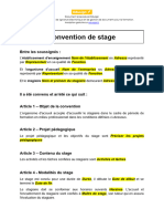 Convention de Stage