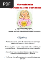 Slide - Necessidades Nutricionais de Gestantes