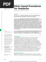 Clinic Based Procedures For Headache.13