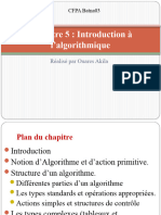 Chapitre 5-Introduction Algorithmique