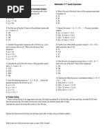 Math 10 1st Quarter Exam